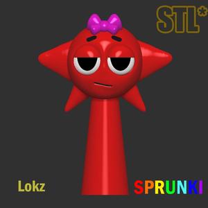 3D Sprunki Incredibox Isabela Sprunki STL 3D Character Fanart
