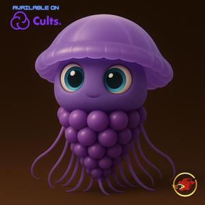 Graipussi Medussi - Animated STL 🍇🪼