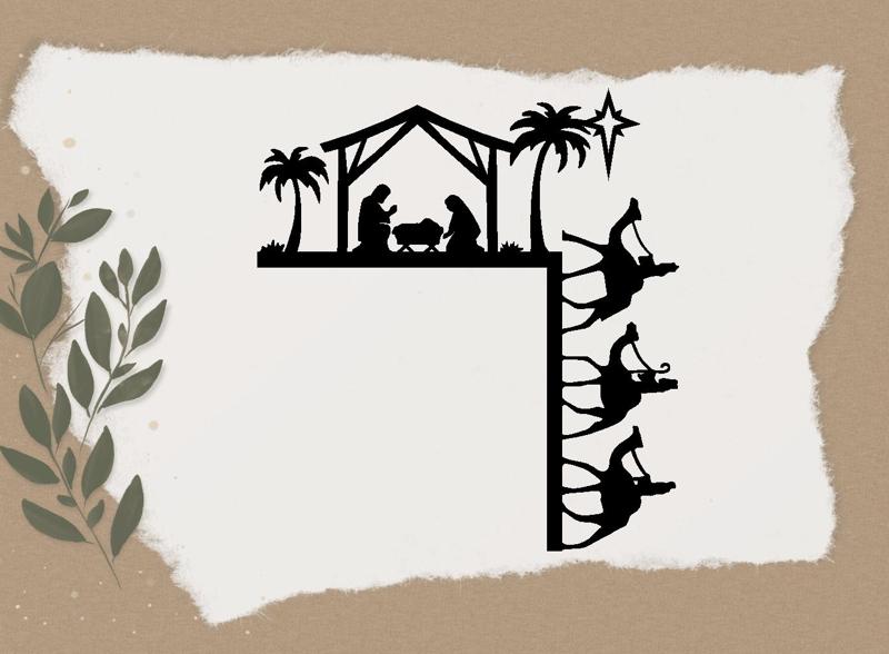 CHRISTMAS  DOOR CORNER DECORATION