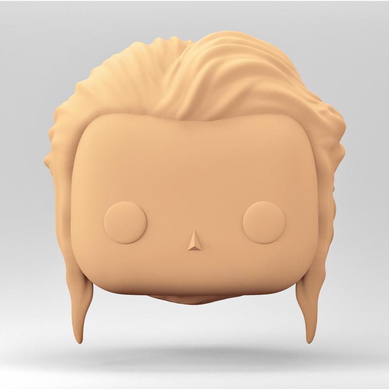 A female head in a POP style. A bridal bun wedding hairstyle. WH_6-7