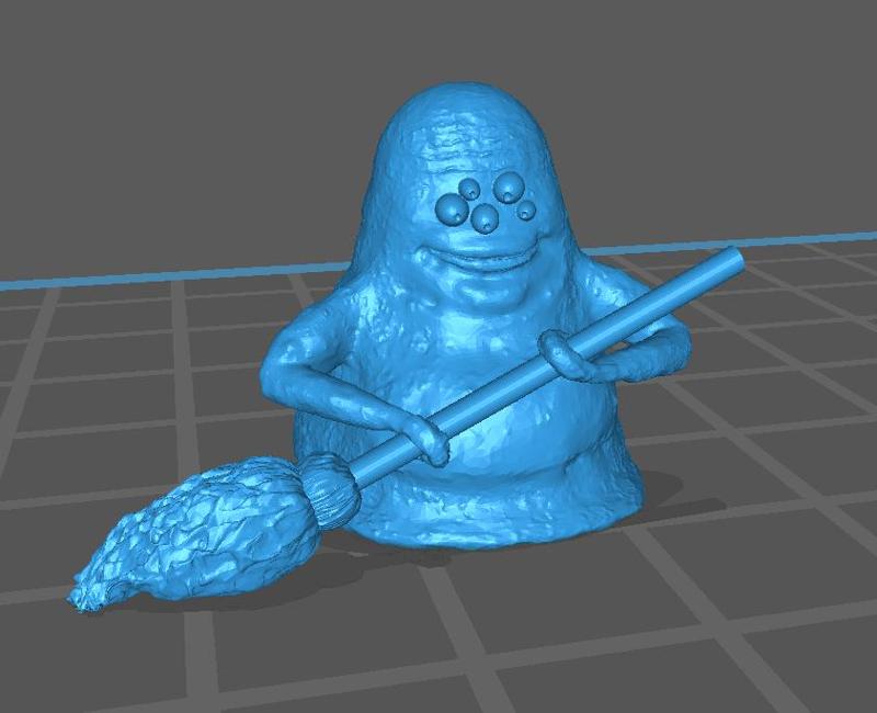 Chalooby Monster Janitor Mopping