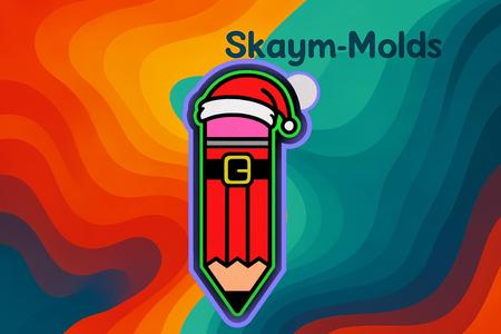 ✏️🎅 Santa Pencil Design Mold – Freshie, Ornament, Resin & Candle Mold