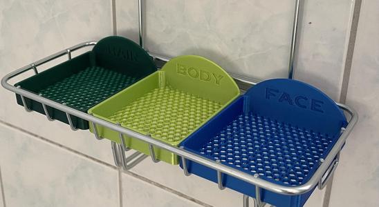 Soap dish for IKEA - shower tray KROKFJORDEN