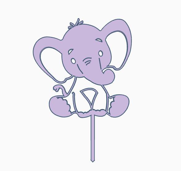 elephant topper