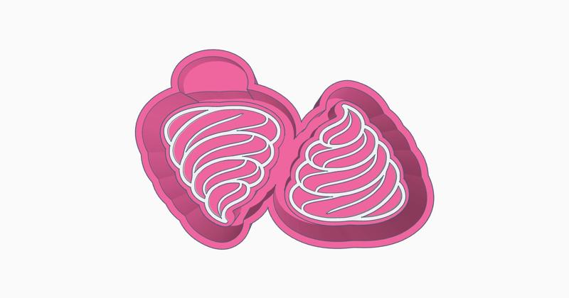 Whipped Cream Vents Freshie STL