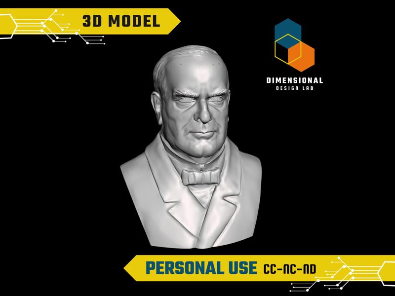 William McKinley - High-Quality STL File for 3D Printing (PERSONAL USE)