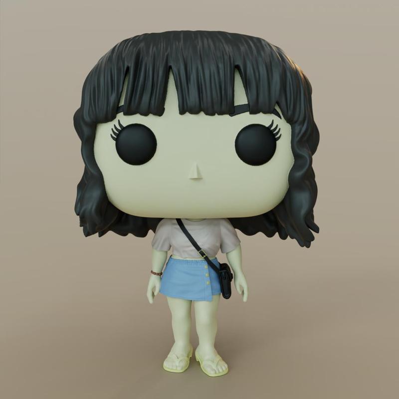 Girl with bangs
