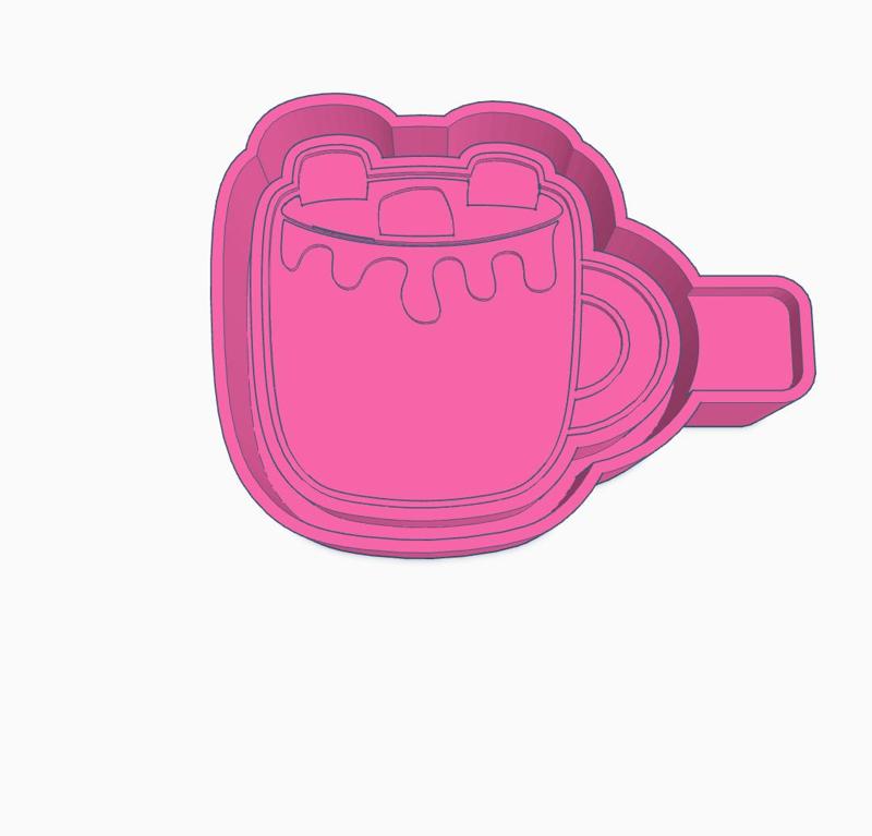 Hot Cocoa Cup Mold Housing STL