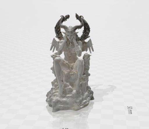 Baphomet 2 Guardian of the Abyss – Highly Detailed Real Sculpture texture