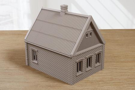 Ukrainian Surbuban / Village House USH_03 - Zona Alfa and Modern Warfare Miniature Wargaming Terrain