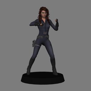 Black Widow - Ironman 2 LOW POLYGONS AND NEW EDITION