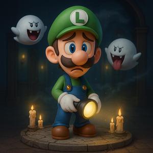 Luigi Chibi Diorama