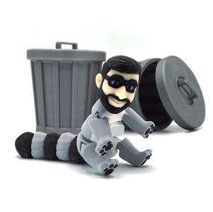 Raccoon & Trash Can (STLAI Compatible)