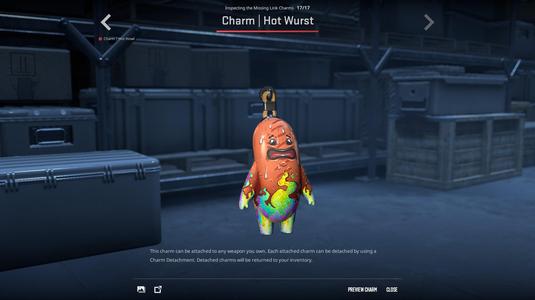 CS:GO/CS2 Missing Link Hot Wurst Keychain