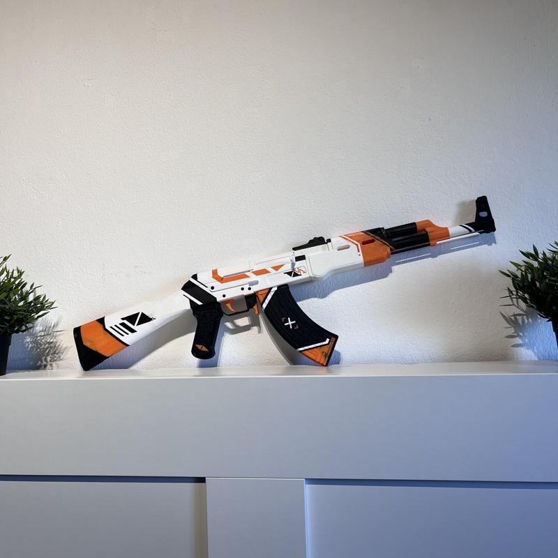 AK-47 Asiimov - 3D Printable Model (CS:GO/CS2) - Painted 3MF File