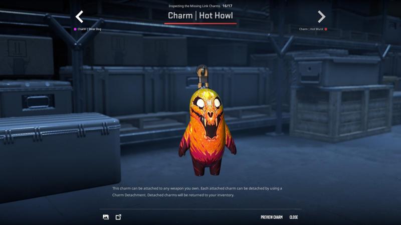 CS:GO/CS2 Missing Link Hot Howl Keychain