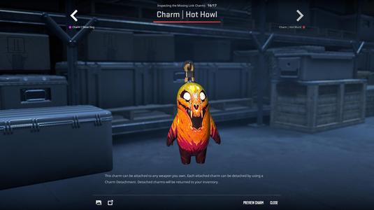 CS:GO/CS2 Missing Link Hot Howl Keychain