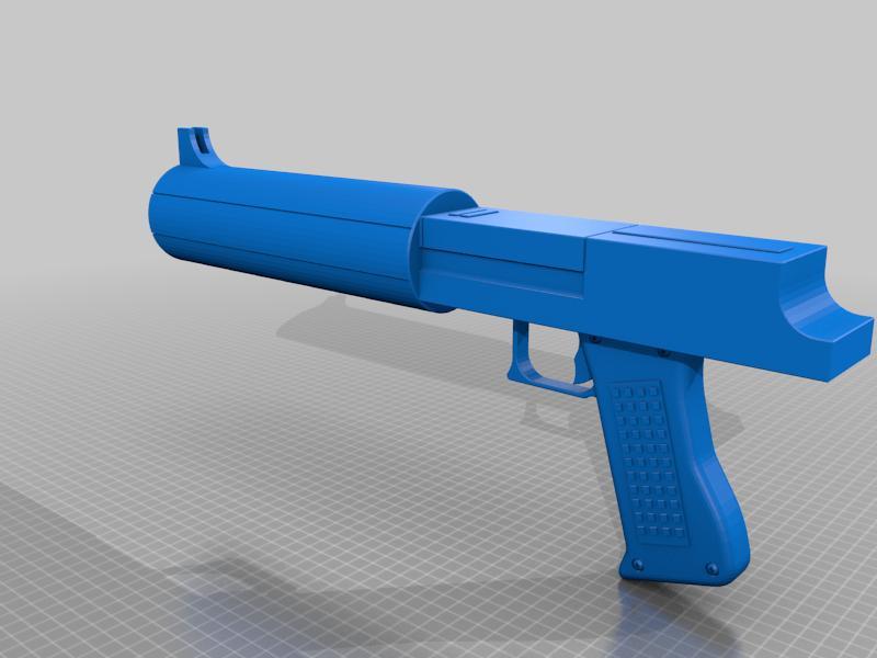 Star Wars Clone Wars 2003 Captain Fordo blaster pistol 1:12 scale, 1:6 scale and life size