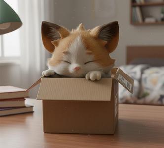 Cute sleepy kitten