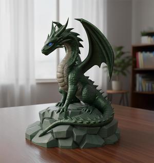 🐉Dragon Statue STL File