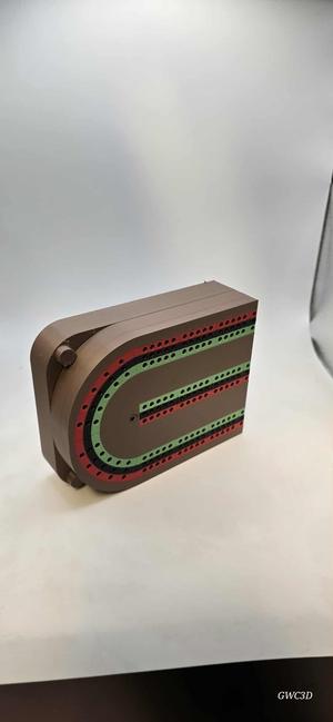 PRINT IN PLACE TRAVEL CRIBBAGE BOARD