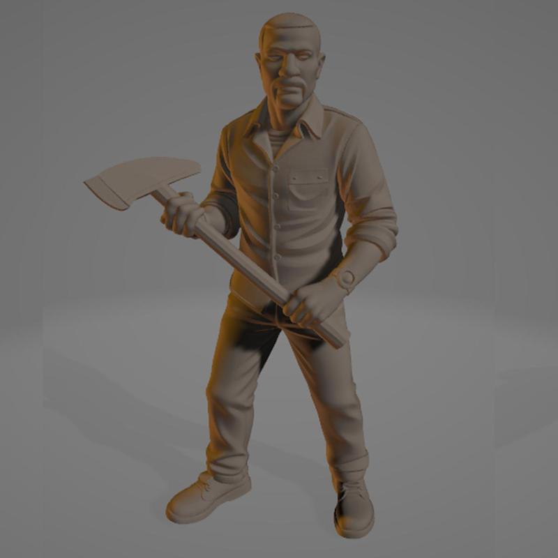 Lee Everett - The Walking Dead Zombicide/RPG Tabletop Miniature