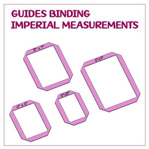 COVER BINDING GUIDES IN IMPERIAL MEASUREMENTS - BINDING GUIDES