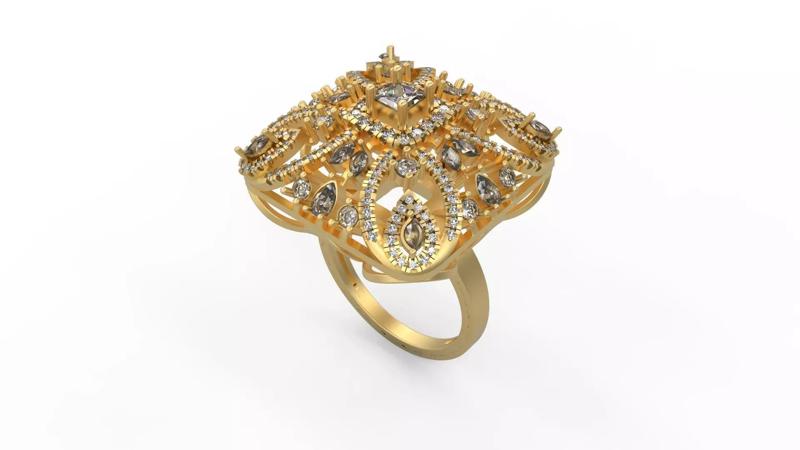 Woman Solitaire Ring 564