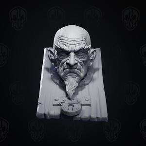 Prisoner with pillory custom head