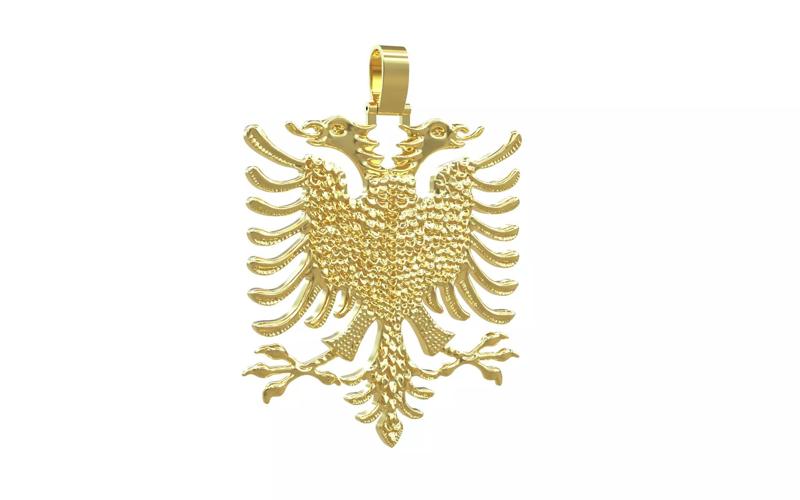 ALBANIAN EAGLE PENDANT 3 inches