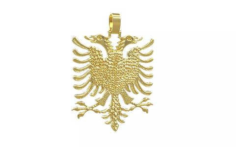 ALBANIAN EAGLE PENDANT 3 inches