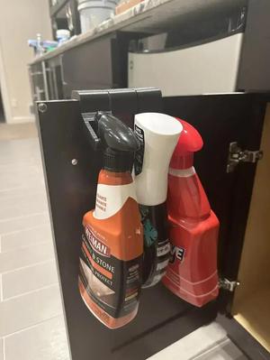 Kitchen Cabinet Spray Holder