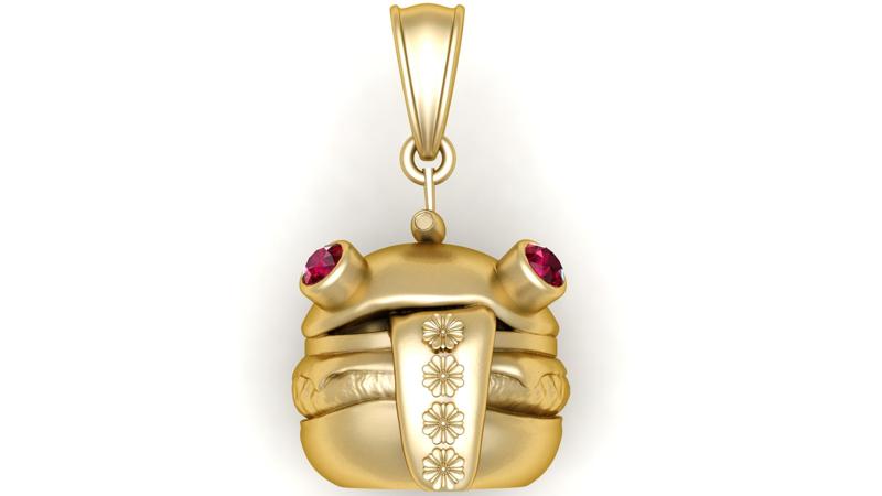 Frog Burger Pendant