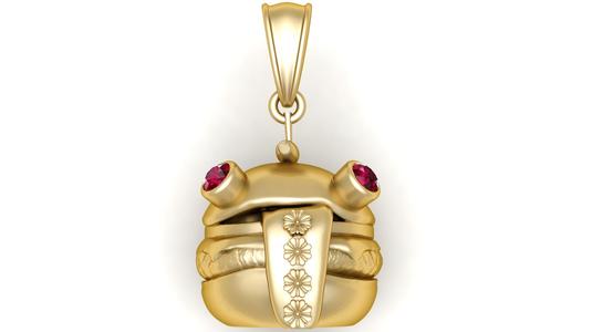 Frog Burger Pendant
