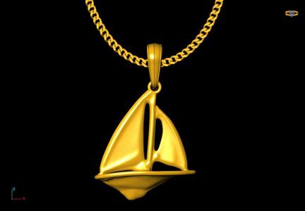 boat pendant charm