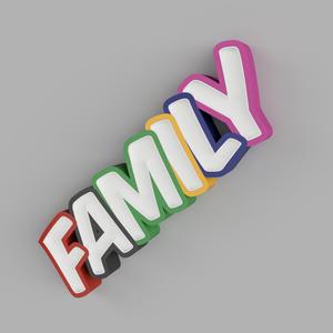 FAMILY - LED LAMP WITH NAME (NAMELED)