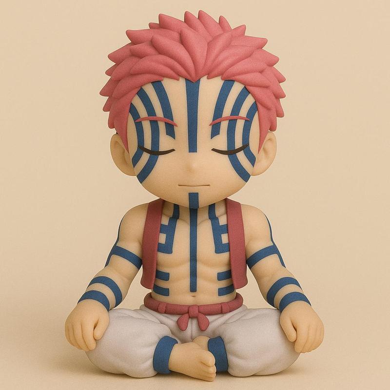 Akaza - Meditation Pose (Demon Slayer, Stylized/Chibi STL)