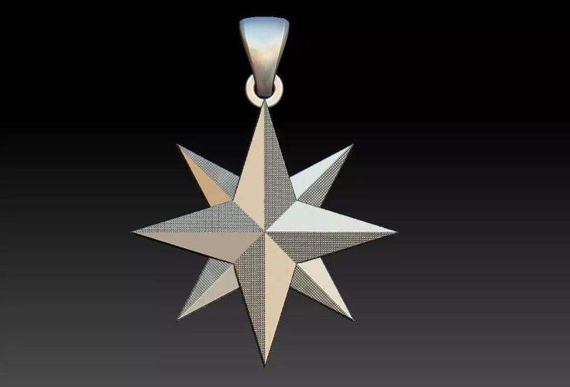 Wind Rose Pendant