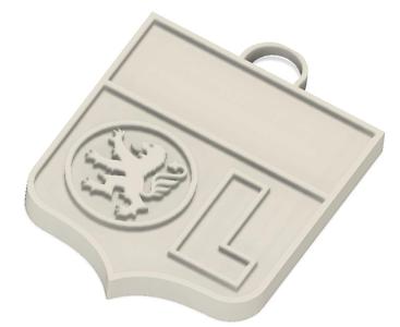 Customizable key ring Olympique Lyonnais OL