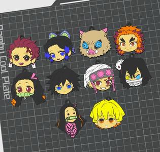 Kimetsu no Yaiba STL Pack (10 Keychains)🔑