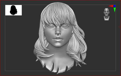 Gwen Stacy head sculpt for articulated action figures
