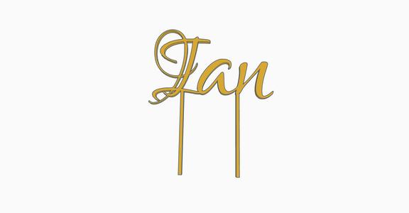 Ian Cake Topper