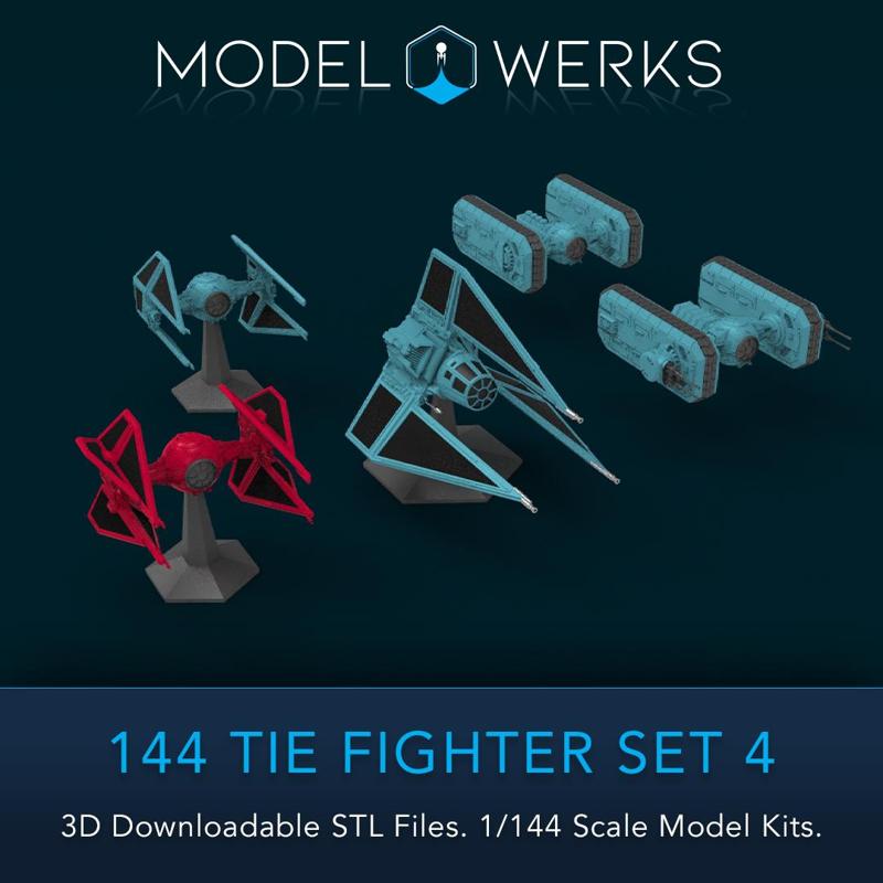 1/144 SCale Tie Fighter Set 4