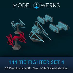 1/144 SCale Tie Fighter Set 4