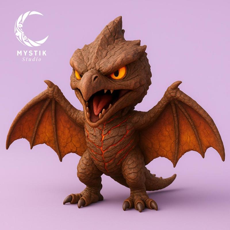 Rodan Chibi – 3D Printable Collectible Figure