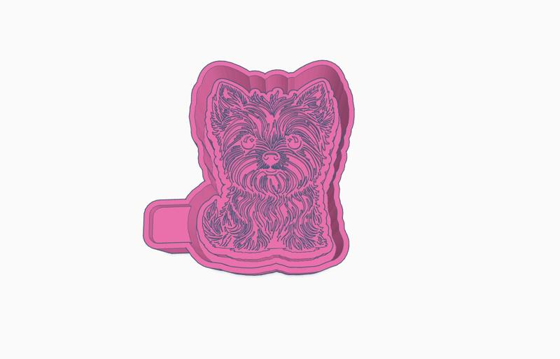 Cute Yorkie Mold Housing STL