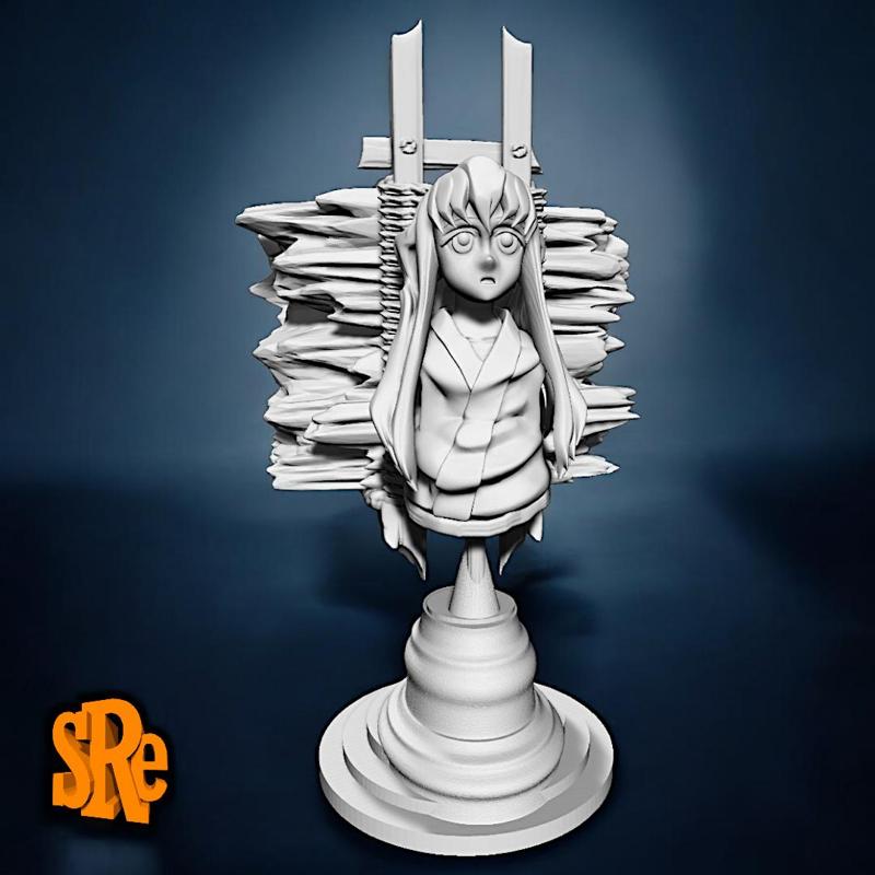 Tokito Muichiro Boy Carrying Wood Bust - Demon Slayer