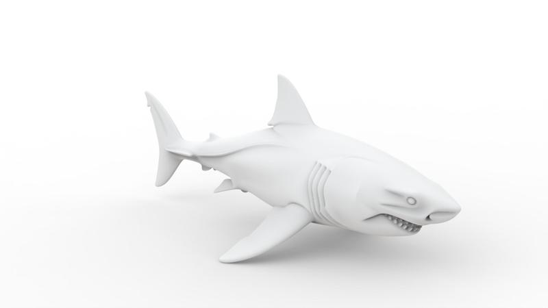 Great White Shark 3D Print Model