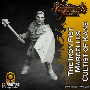 The Iron Fist, Marcellus - Cultist of Kane (32mm scale, Pre-supported miniature)