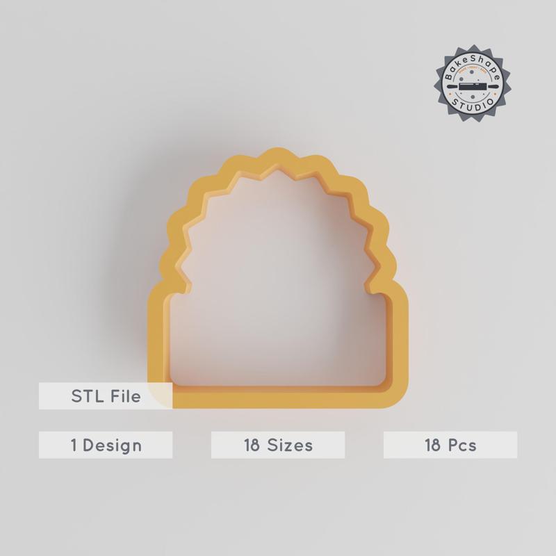 Sunrise Ocean Shape Cutter Set, 18 Pieces, Multiple Sizes for Cookies, Fondant & Clay, Ocean Themed Design